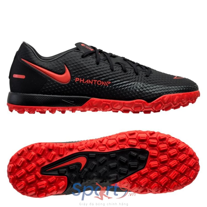 Nike Phantom GT Academy TF Black X Chile Red - Black/Chile Red/Dark Smoke Grey